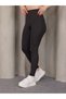 Women's Black High Waist Pocket Detailed Gathering Diving Fabric Leggings – Sports & Casual Elegance - 4