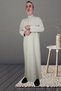 Hajj Umrah Clothes/Front Buttons Hidden and Long Sleeves Without Buttons with Pockets/Prayer Robe/Men's Fistan - 2