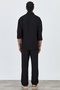 Premium New Season Men's Summer Comfortable Fit Shirt & Pants Bottom Top Black Linen Suit Ls-3298 - 4