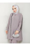 Honeycomb Fabric Women's Mom Suit with Striped Stone Pants - 6
