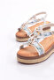 Women's Stone Embroidered Sandals 25Y171-2 - 4