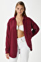 Women's Tilda 100% Cotton Muslin Oversize Claret Red Shirt - 5