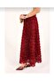 Rose Skirt Burgundy - 5