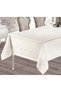 Jumbo 12 Person King Size Waterproof Stain Resistant Table Cloth 160x260 Cm Ecru