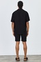 Premium Men's Woven Shirt & Shorts Black Bottom Top Set Ls-5605 - 8