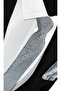 Light & Dark Gray Paisley Microfiber Tie and Handkerchief Set - 7 cm Modern Cut - 4