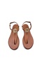 Buckle Tan Color Women's Flip Flops Sandals - 5