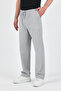 Men's Gray Elastic Waist 100% Cotton Trousers - 3