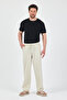 Men's Stone Color Elastic Waist 100% Cotton Monaha Pants - 2