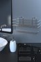 Paper Roll Towel Holder with Chrome Adhesive Shelf Napkin Holder Towel Tissue Holder Bathroom Kitchen Organizer - 4