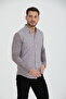 Men's Long Sleeve Striped Linen Shirt 2580 - 4