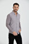 Men's Long Sleeve Striped Linen Shirt 2580 - 5