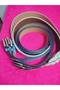 Snake Printed Wide, Buckle Faux Leather Belt Average Length 95 cm Width 6 cm - 3