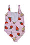 Glowzia Watermelon Patterned Girl's Swimsuit - 2