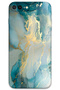 iPhone 8 Plus Compatible Marble Patterned Phone Case + Screen Protector - 5814
