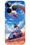 Gm Era 30 Compatible Car Patterned Phone Case + Screen Protector - 5764