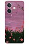 Oppo A3 Compatible Floral Patterned Phone Case + Screen Protector - 5793