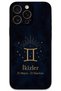 iPhone 16 Pro Max Compatible Gemini Patterned Phone Case + Screen Protector - 5770
