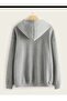 3 Thread Unisex Heart Printed Hooded Oversized Sweatshirt Hoodie - 2