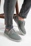 Men's Genuine Leather Shoes, Casual Shoes, Summer Shoes, Loafer Shoes Smoked Nubuck - 3