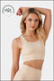 Women's Skin Color Sports Bra with Pad Lycra Supportive Water Sports Running Fitness Dance Sports Bra - 6