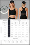 Women's Black Sports Bra with Pad Lycra Supportive Water Sports Running Fitness Dance Sports Bra - 8