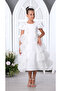 Girls White Dress 3196