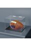 Acrylic Display Case for Full Size Football, Clear Dust-Proof Case with Matte Black Stand - 6