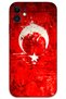 iPhone 12 Compatible Turkish Flag Patterned Phone Case + Screen Protector - 5847
