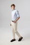 Slim Fit Classic Blue White Striped Shirt 4002-214 - 3