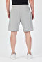 Men's Gray Relaxed Fit Linen Shorts & Bermuda - 6