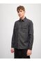 Men's Classic Grey Solid Relax Fit Denim Overshirt for Every Occasion - 6