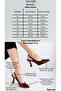 Women's Burgundy Plain Elastic Modern Classic Heeled Shoes - 8