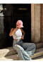 Adjustable Basic Unisex Pink Plain Sports Hat