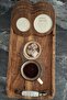 6 قطع من الأكواب الخشبية المقطوعة بالليزر وقاعدة الأكواب من إرديز - 4