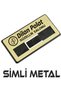 Staff Name Card Silvery Metal Company Custom Printed 5 Pieces with Magnets