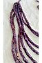 Multiple Wooden Beads Purple Necklace - 3