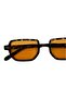 Lodin Leopard Frame Orange Glass Small Tinted Glass Sunglasses Unisex (for Small Medium Faces) - 7