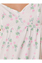 All-Over Floral Print Puff Sleeves A-Line Maxi Dress - 4
