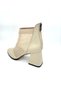 Women's Summer Boots (Mesh) Genuine Beige Leather - 4