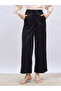 High Rise Twill Wide Leg Trousers - 2