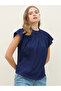 Regular Fit Round Neck Top with Smocked Detail - 2