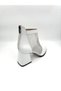 Women's Summer Boots (Mesh) Genuine White Leather - 5