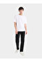 Men's Black Dark Wash Straight Fit Jeans - 4