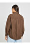 Solid Oversized Buttoned Spread Collar Shirt - 4
