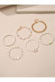 Set of - Pendant Faux Pearl Beaded Bracelet - 2
