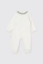 Liberty Fabric Newborn Jumpsuit with Piping Detail - 3