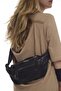 Unisex Black Multi-Pocket Genuine Leather Freebag Waist Bag and Shoulder Bag - 7
