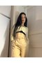 Women's Woven Stone Gold Button Detail Knitted Cardigan - 2