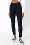 Alessi Non-Fading Black Jeans High Waist Skinny Leg Lycra Skinny Denim Jeans Pantalon - 3